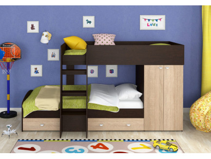 Двухъярусная кровать для детей Голден Кидс-2, спальные места 200х90 см